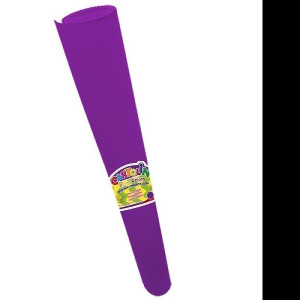 CARTON CORRUGADO CARTOLIN 50X70CM. MORADO C.25